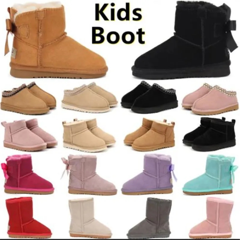 2026 tazz Australia tasman slippers kids boots designer boy Girl slides sandals winter boot snow shoes classic mini ankle black sandal warm