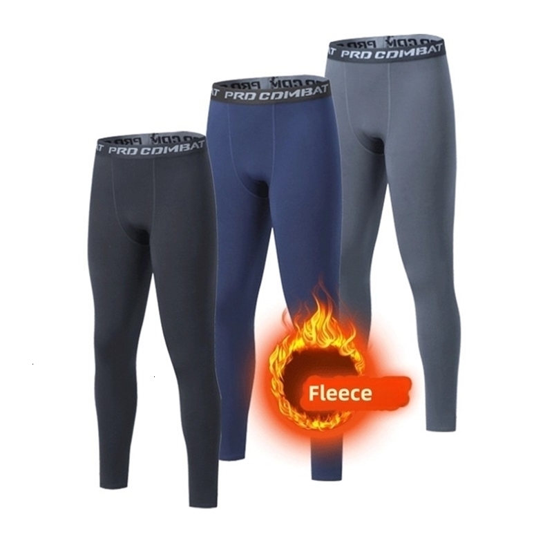 Winter Men Thermal Underwear Man Fleece Leggings Tights Warm Long Pants Thermo Compression Pants Bottoms Tights Men Clothes 3XL250827ww
