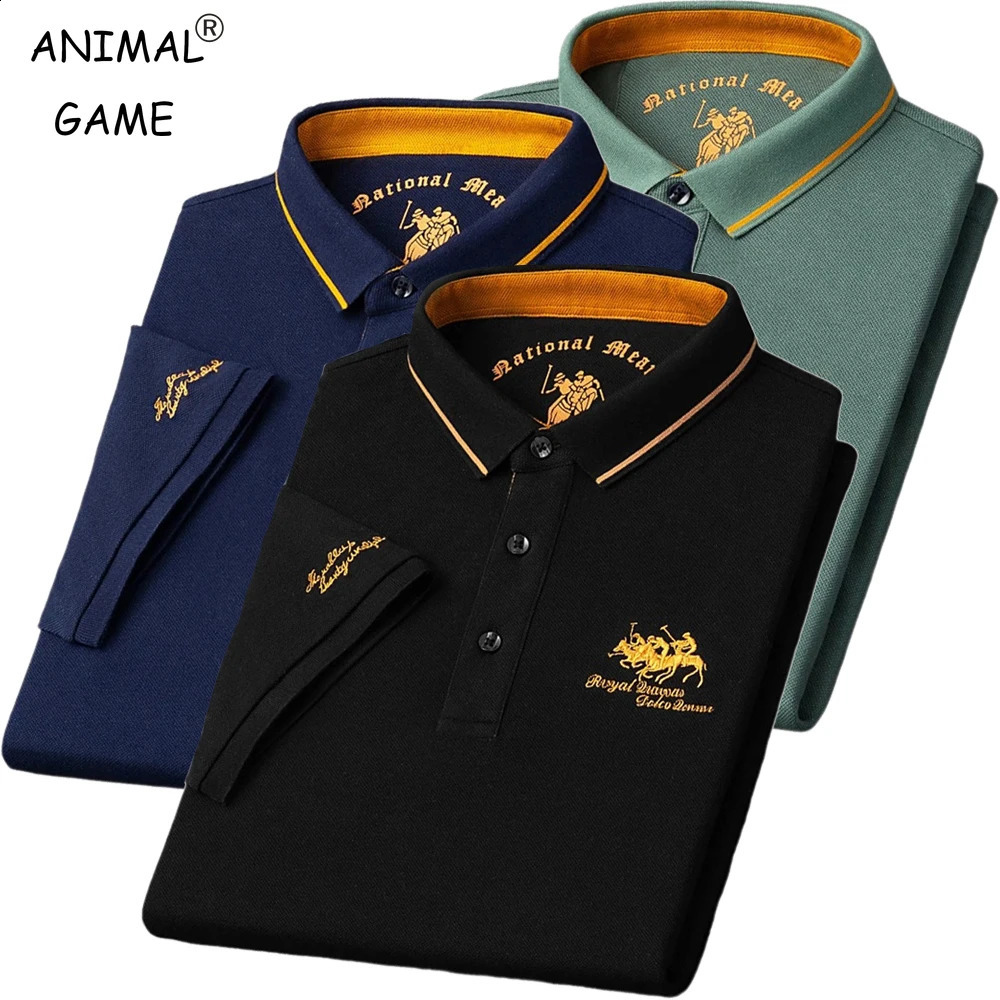 Summer Mens ed Polo Shirts Short Sleeve Shirt y Top Casual Lapel Tshirt Men Breathable Lightweight T Homme 250828