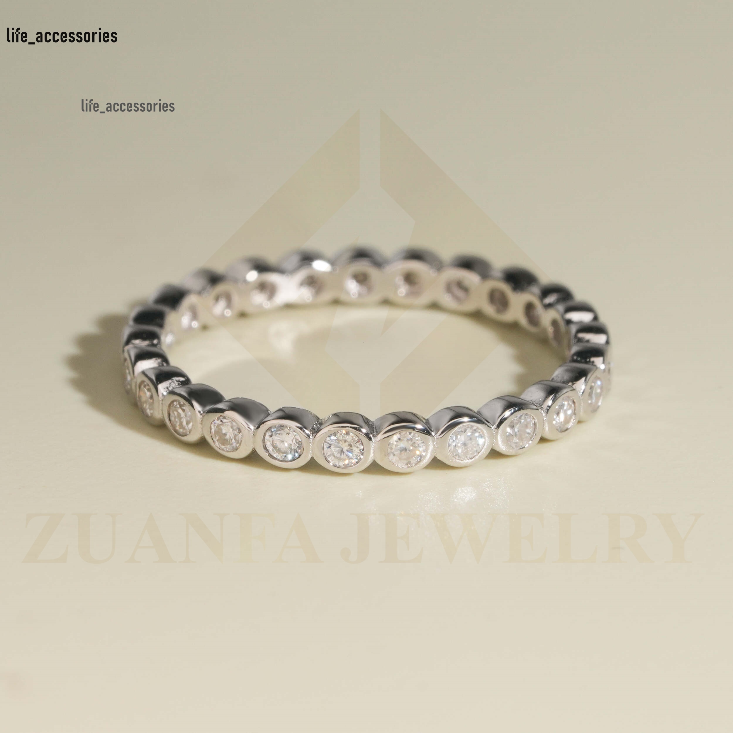 Cheap Price Wholesale Engagement Rings 925 Silver Moissanite Bezel Band Wedding Ring Gold Plated Women Jewelry