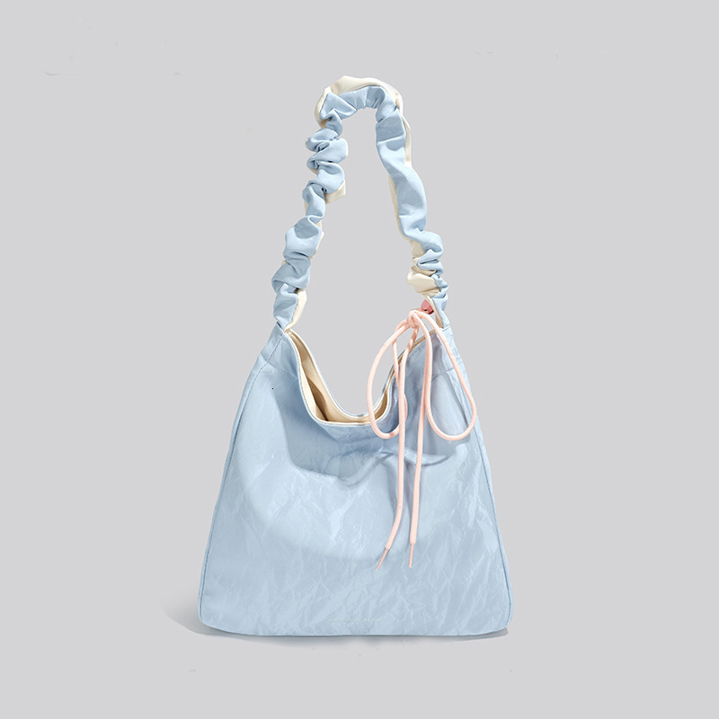 Design Tote High-end Light Large for Women New Korean Version Simple Shoulder Crossbody Drawstring Bag