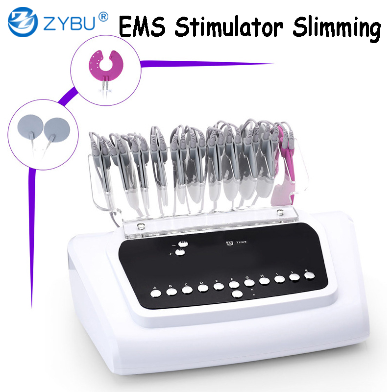 Weight Fat Loss Machine Russia Waves EMS Electric Muscle Stimulator Body Massager Slimming Electro Stimulation Device Pain Relief Relaxation Fitness