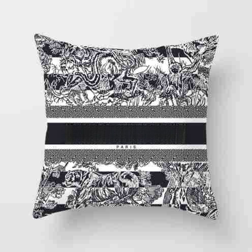 Designer case light luxury square fashion living room sofa short plush case cushion cover a05 M260325-image-1098983443