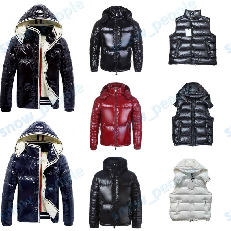Mens Winter Down Jackets Winter Puffer Jacket Fashion Down Vest New Zipper Coat Warm Cotton-Padded Jacket Men Womens Leisure Downs Coats