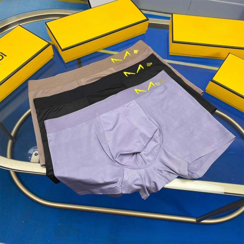 Lightweight Breathable Mens Swimsuit - Ice Silk Fabric Underpants for Swimming