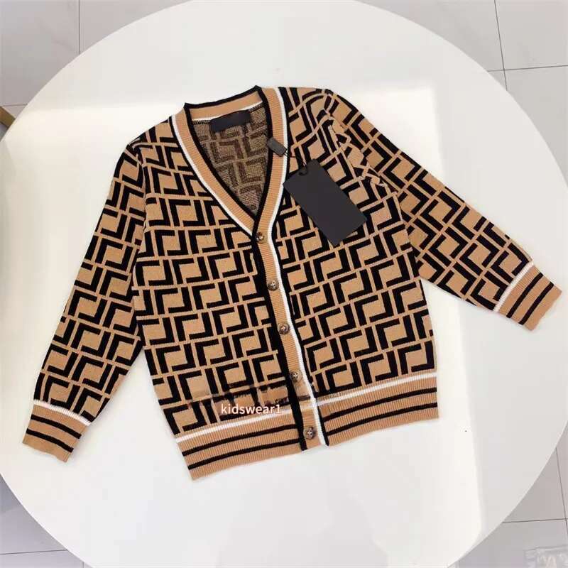 Designer Clothes Sweaters Kids Coat Suitable for boys and girls. Fall/Winter Style. Children's Warm Letter-Printed Pullover Sweater size90-150