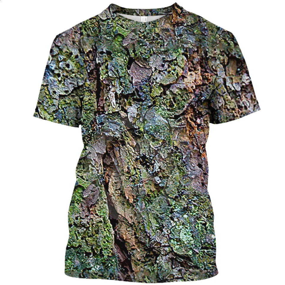 Outdoor Camouflage Jungle Camo Summer Mens Tshirt Fun Oneck Quick Dry Loose Hunting Tough Guy Personality Short Sleeve Top250828