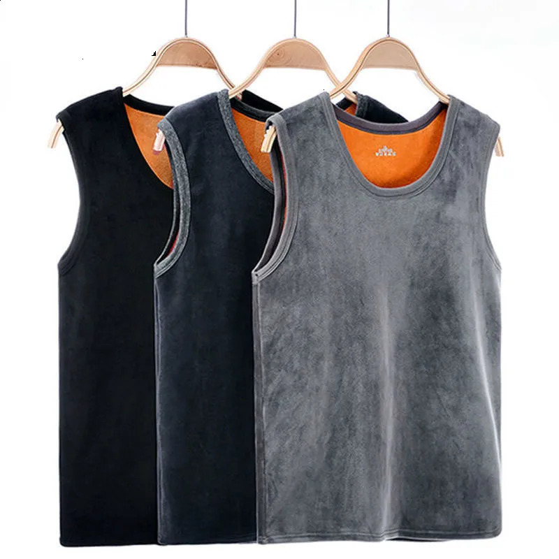 Warm Vest For Man Keep Warm Underwear Men Vest Mens Winter Thermo Shaping Large Size Male Vest Comfortable With Velvet #htyus 250827