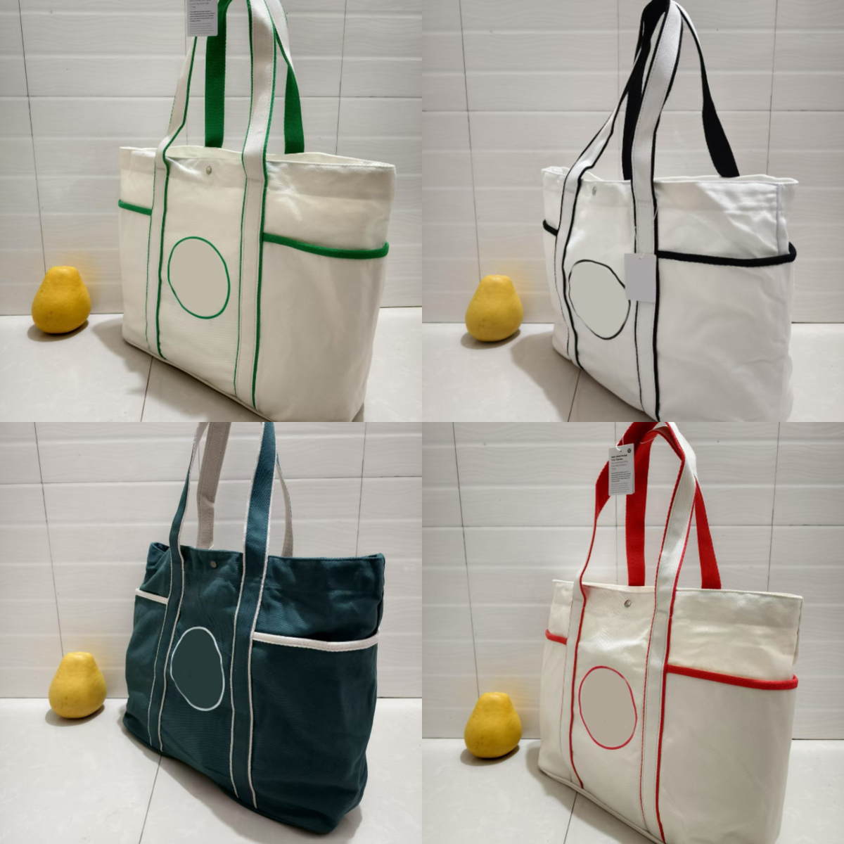 20L Large Capacity Daiy Canvas Tote Bag Single Shoulder Handbag Bag Travel Yoga Sports Bag