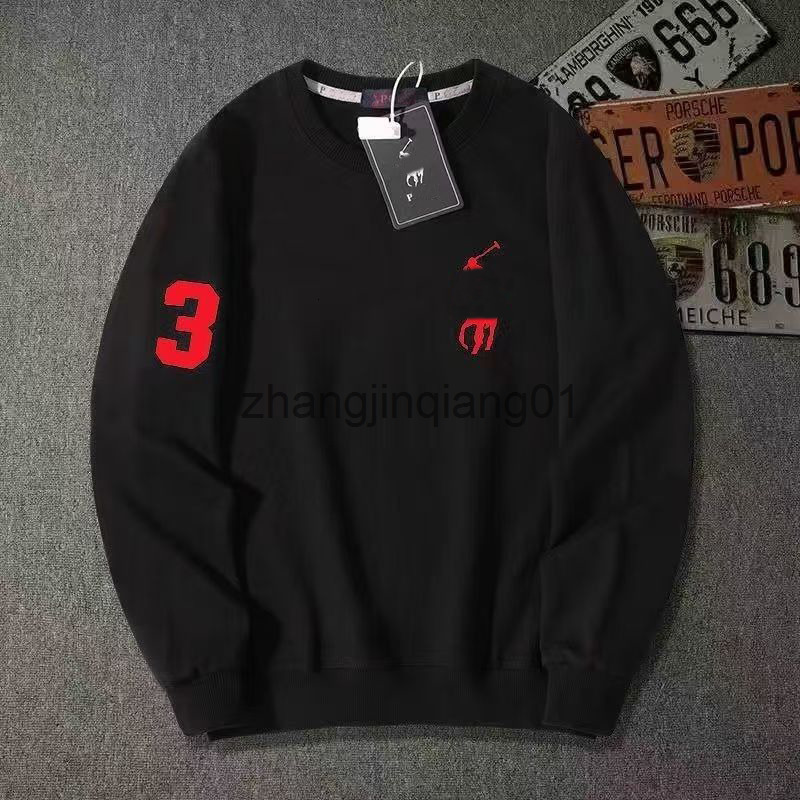 Designer Polo Hoodie Jackets Spring Winter Cotton Vintage Luxury Fashion Black Red O-Neck Hoodies Womens Mens Sweatpants Sweater