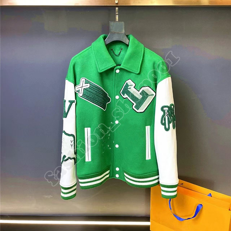 Designer jacket Men's Jackets baseball jacket uniform retro trend Colorful womens Brand Cartoon embroidery Waterproof Hip Hop Jacket Casual war