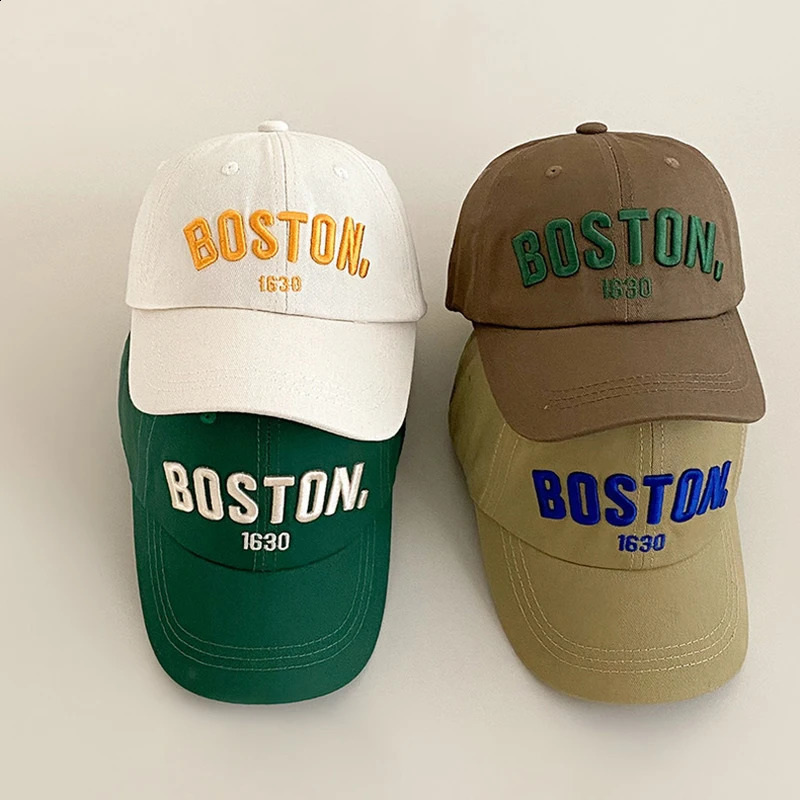 Letter Embroidery Kids Baseball Cap Solid Color Hip Hop Hat for Boy Girl ed Caps Summer Adjustable Children Sun Hat250828