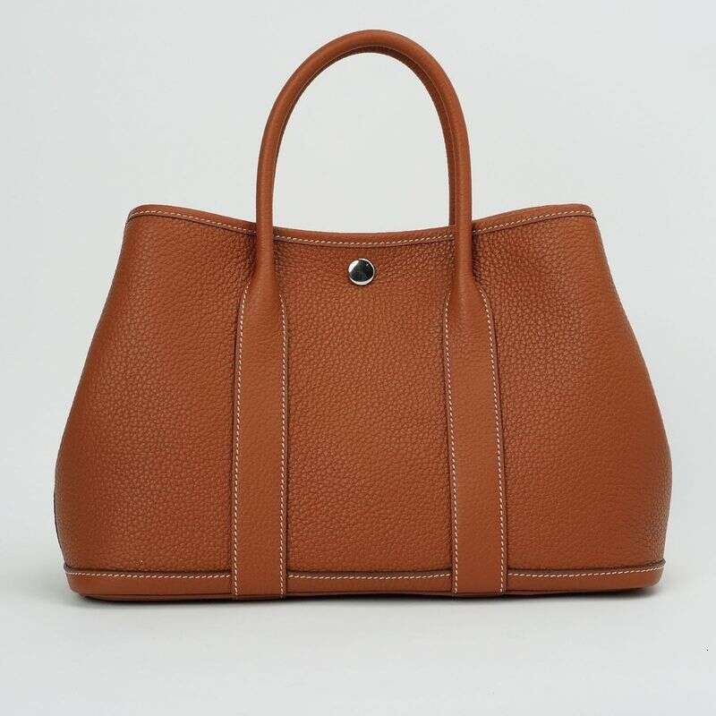 2025 Spring Summer New Leather Handheld Commuter Mom Shopping Bag, Women's Bag Handbag Fashionable And Exquisite Leisure Versatile