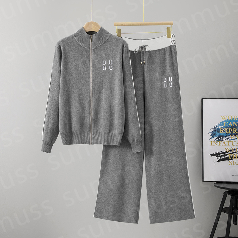 Designer Women Sweater Set Fashion Autumn Woman Cardigan With Pants Long Sleeves Sweater Pullover Sportswear Luxury Hoodie 2pcs Set Pants
