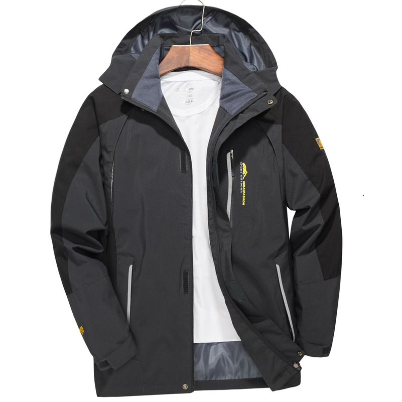 Mens Waterproof Hiking Jacket Large Size Windproof Windbreaker Camping Hunting Running Trekking Fishing Coat Men Outdoor 250827