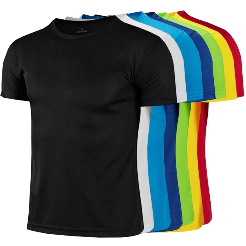 1pcs Men TShirts Running Shirt Boys Soccer Shirts Mens Jersey Sportswear Jogging Quick Dry Compression Fitness Top clothe w250827
