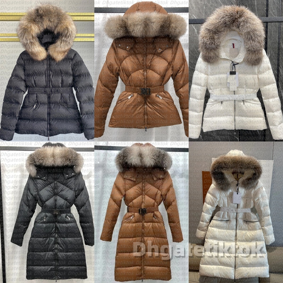 Womens Doudoune Femme Coats Designer Womens Winter Puffer jacket fur hooded coats Long warm boed short down jacket lady outerwear big pocket with be
