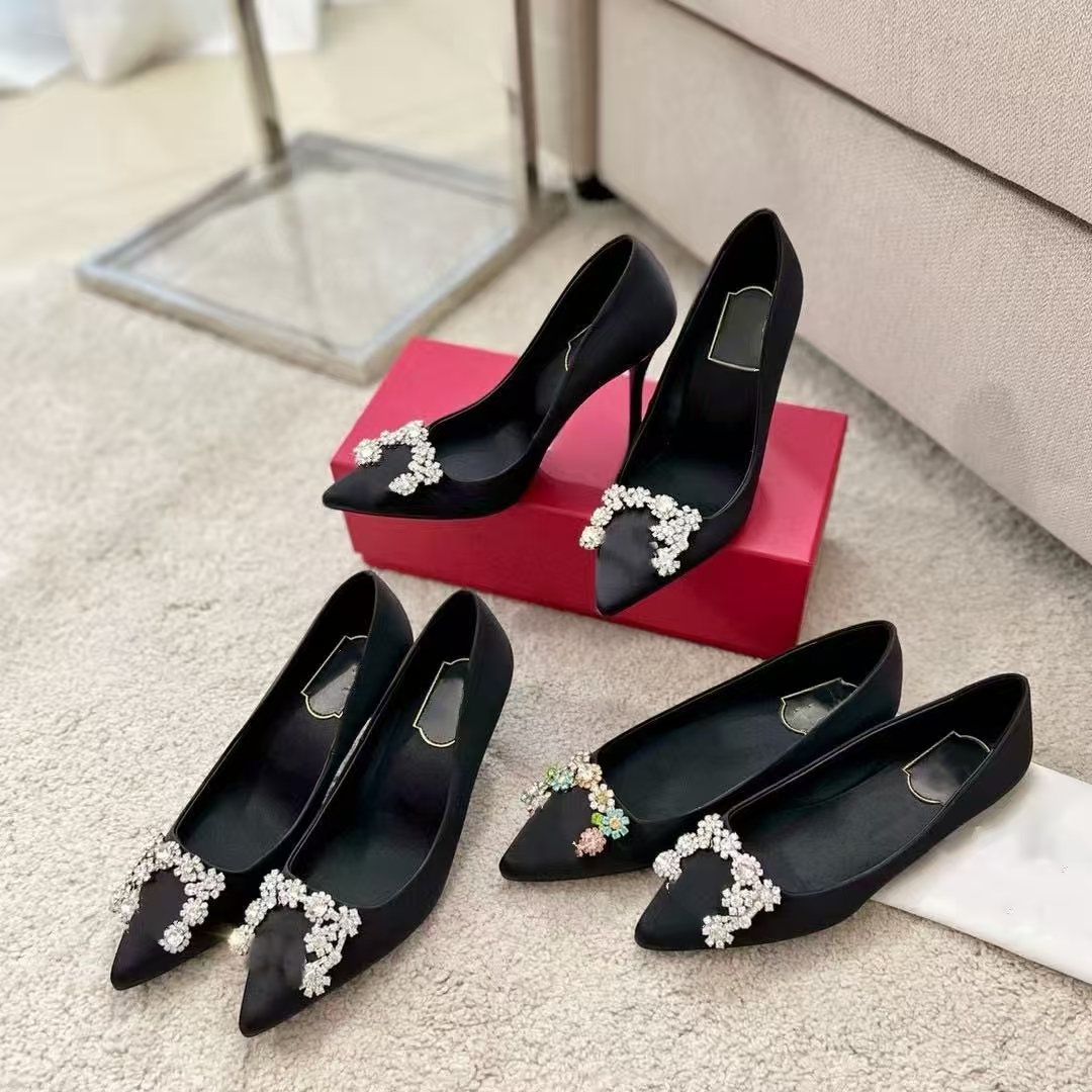 kitten Slingback Women Designer High Heels Dress Shoes Designer Pumps Black Leather Pointed Toe Sandals Slingbacks Pump White Heel Comfy Fashion loa