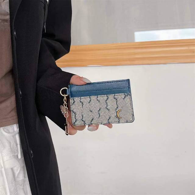 Women card holder designer wallet cardholder designer purse women genuine Leather Womens men Purses Mens Key Ring Credit Coin Mini Wallet