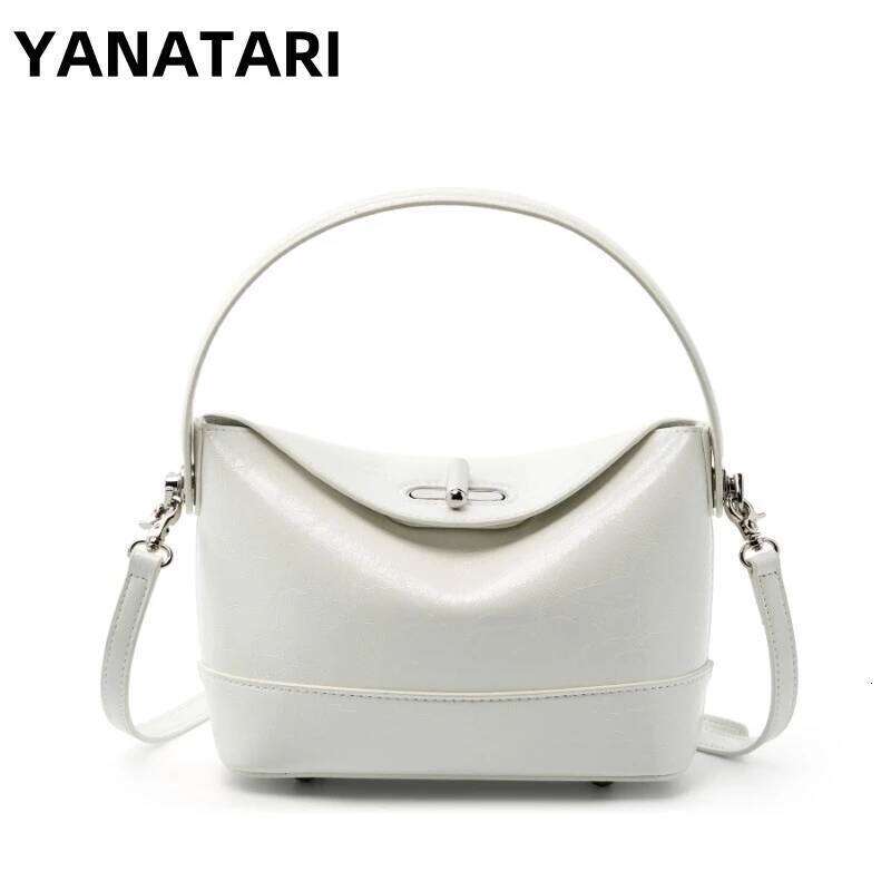YANATARI Dumpling Leather Soft Leather Minimalist Crossbody Women Female Fashion Handbag Mini Bag 250806