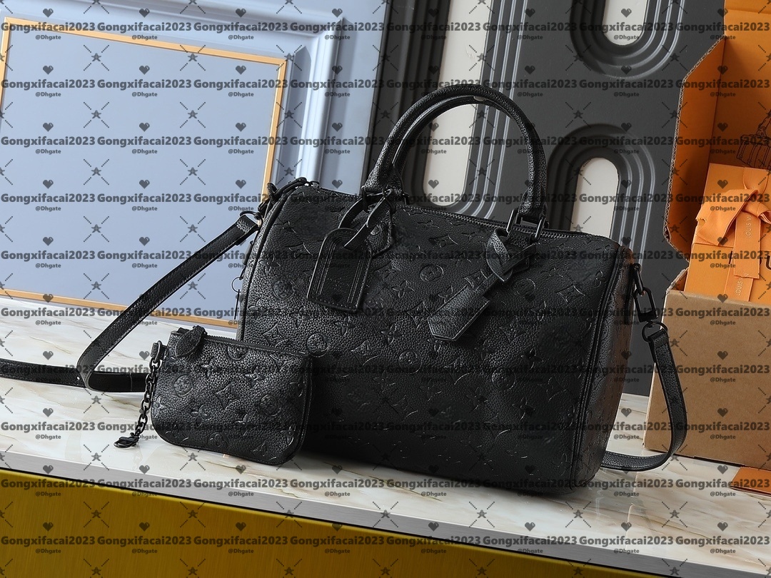 Black with Black Hardware Designer bags Luxury SP 25CM Boston Bag Totes Handbag Shoulder Bags Crossbody Higher Quality P9 Pouch Purse Soft 30 Pillow