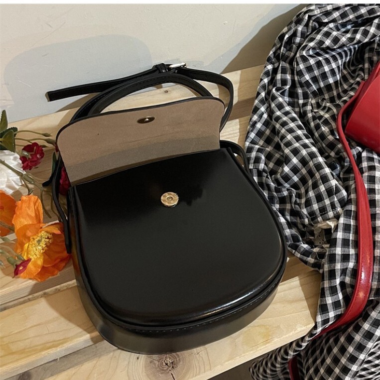 New Korean Style Ins Black Small Candy Color Phone Student Versatile Shoulder Crossbody Bag for Women