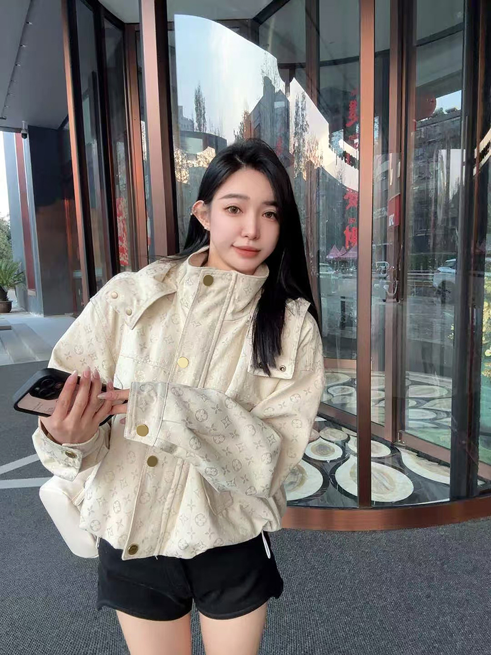 Womens Denim Jackets Brand Coats Jeans Shirts Printed Budge Woman Jackets Button High Street Tops Designer Coat Slim Outwears Coats S-XL