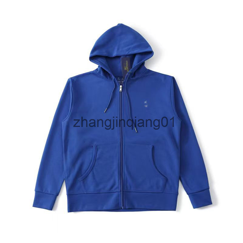 Designer Polo Hoodie Jackets Spring Winter Cotton Vintage Luxury Fashion Blue Zip Up Hoodies Womens Mens Sweatpants Sweater