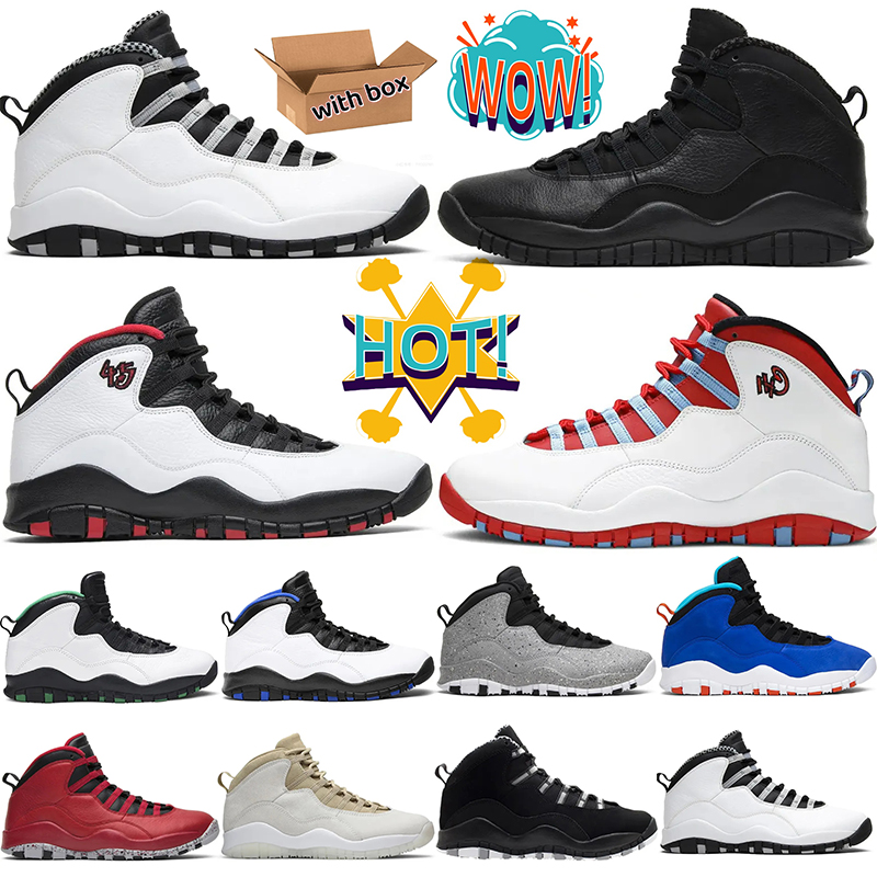 designer Basketball shoes women Mens 10 10s Trainers Sneakers Steel Black Seattle Orlando Cement Tinker Anniversary Sports shoes
