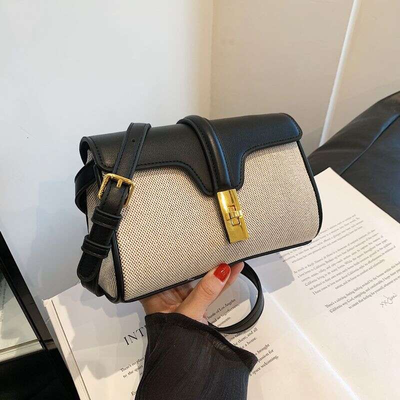 Hot Selling Fashion, Simple and Versatile, Contrasting Color Crossbody Women's Shoulder Bag, Small Square Bag