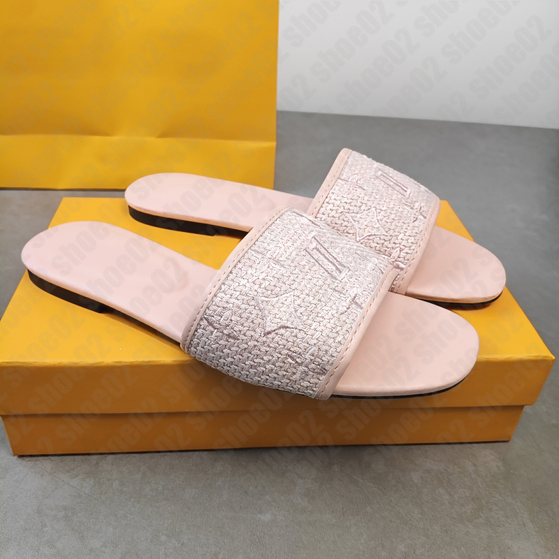 Sandales designer, chaussures plates tressées, mules brodées confortables et décontractées, pantoufles, sandales métalliques femme, sandales de l