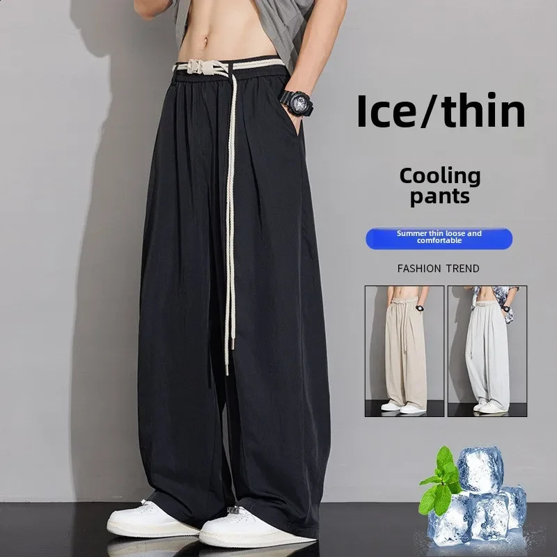 Work Pants for Men Mens Trousers for Man Clothing Summer Clothes Harajuku Fashion Wide Leg Pants Sweatpants Baggy 250827