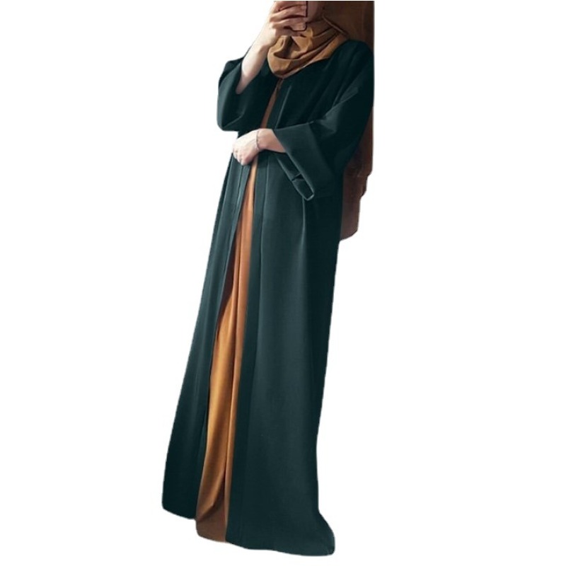 (852) nouveau Cardigan de couleur unie à la mode, Robe ample décontractée
