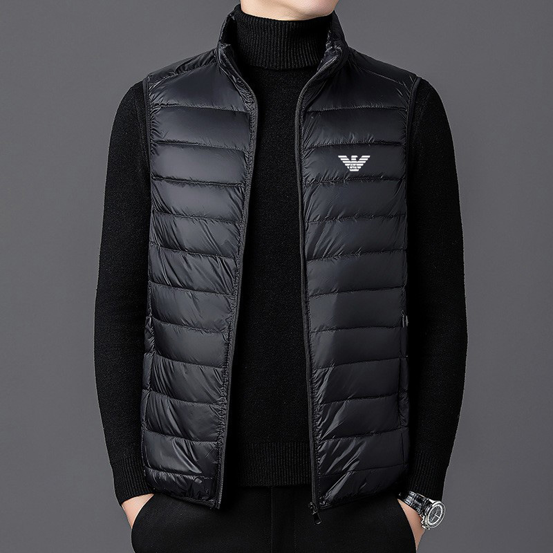 Luxury Mens Womens Cotton Jacket Stand Collar Vest Hoodie Outdoor Warm Jacket Vests Autumn Winter Print GA Windproof Cotton Casual Men Sleeveless Gi