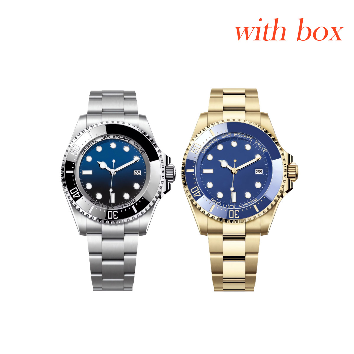 Mens watch 44MM big dial Automatic Watches 904L stainless steel Strap Sapphire luminous Montres Designer Luxury Wristwatches With Box and papers