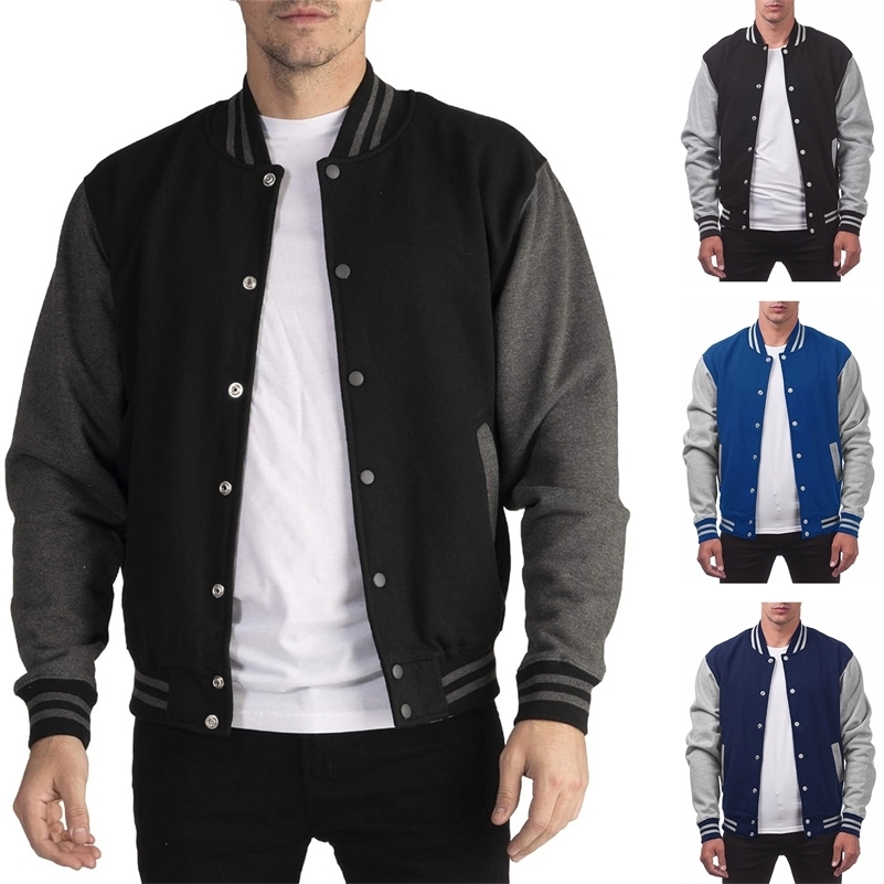 Loose American Trendy Baseball Jersey Fashion Bomber Jacket Mens Casual Plus Size Jacket 250828