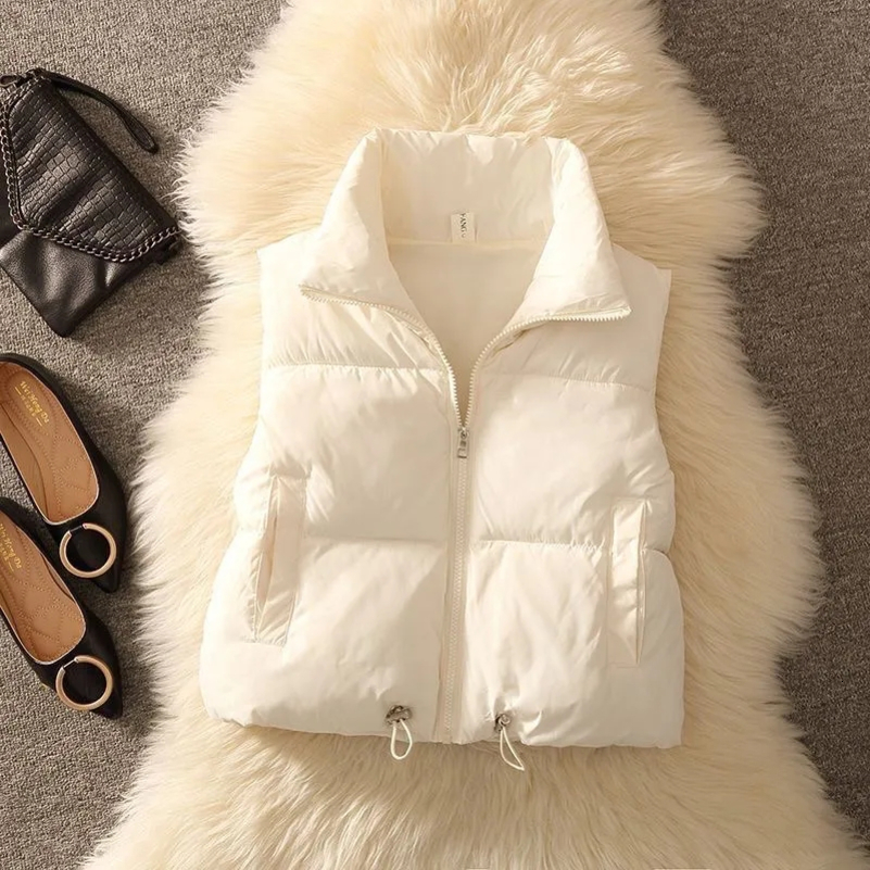 Womens Coat Korean Style Long Black Natural Down Vest Jacket for Women Puffer Sleeveless Vests Jackets Winter Ultra Light 250828