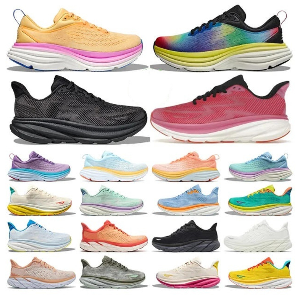 2025 Clifton 9 Casual Bondi Cliftons Shoes Sports Harbor Mist Black White Carbon X 2 Free People Designer Athletic Bondis 8 Mens Women jhz