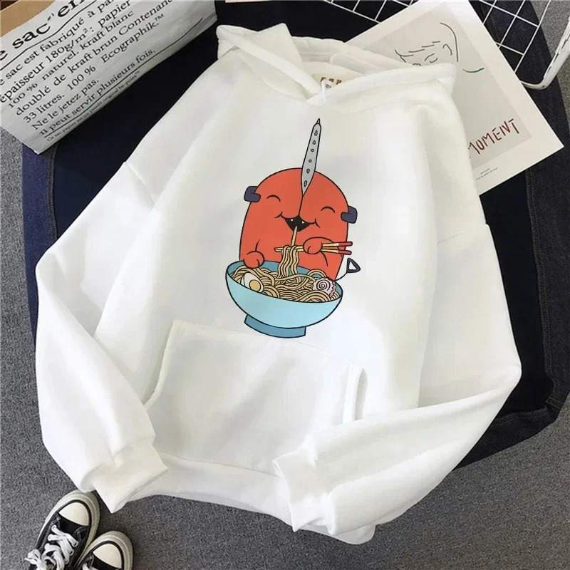 2025 Chainsaw Man Anime Women Hoodies Plus Size Sweatshirt Harajuku Female Long Sleeve Pullover Casual Streetwear Clothes Tops 250828