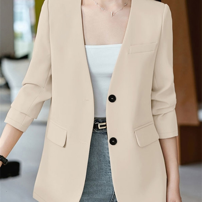 Autumn Coats Solid Thin Jackets Elegant Women V Neck Long Sleeve Blazer ZANZEA Fashion Woman OL Work Blazer Casual Outwears 250828