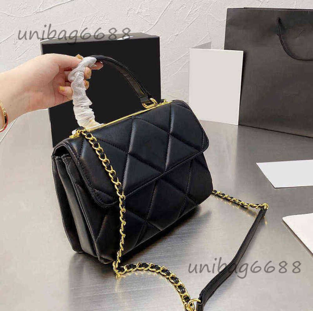 Evening Bags Calfskin Leather Trendy Bags Top Handle Quilted Chain Cross Body Shoulder Classic Flap Large Capacity Famous Designer handbags