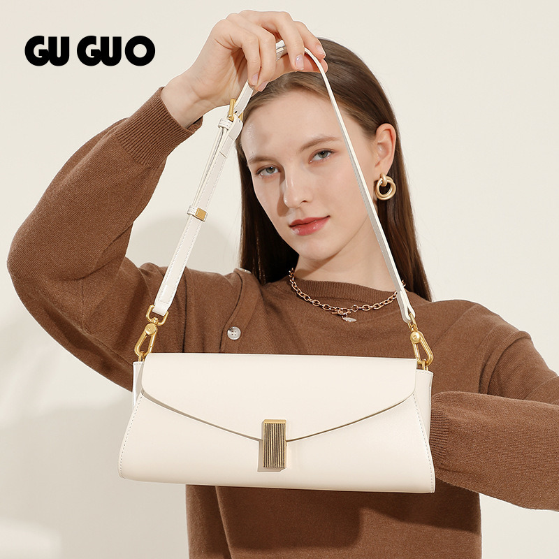 Free Shipping New Designer Bag High-end Niche Genuine Leather Bag For Women 2025 New Trendy Fashion Versatile Shoulder Crossbody Bag Commuter Undera
