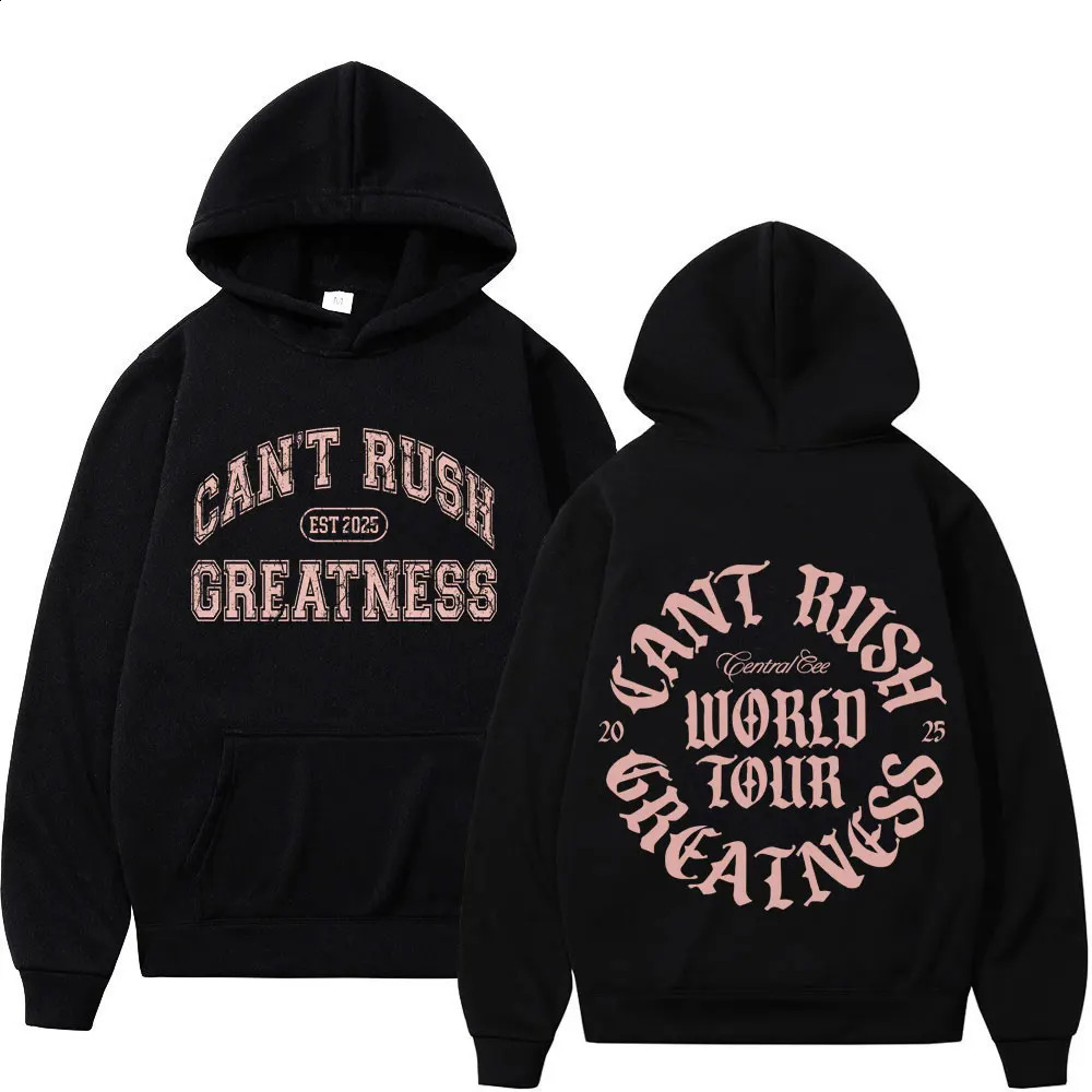 Central Cee CANT RUSH GREATNESS World Tour 2025 Hoodies Mens Woman Hiphop Casual Tracksuit Long Sleeves Aesthetics Sweatshirt 250828