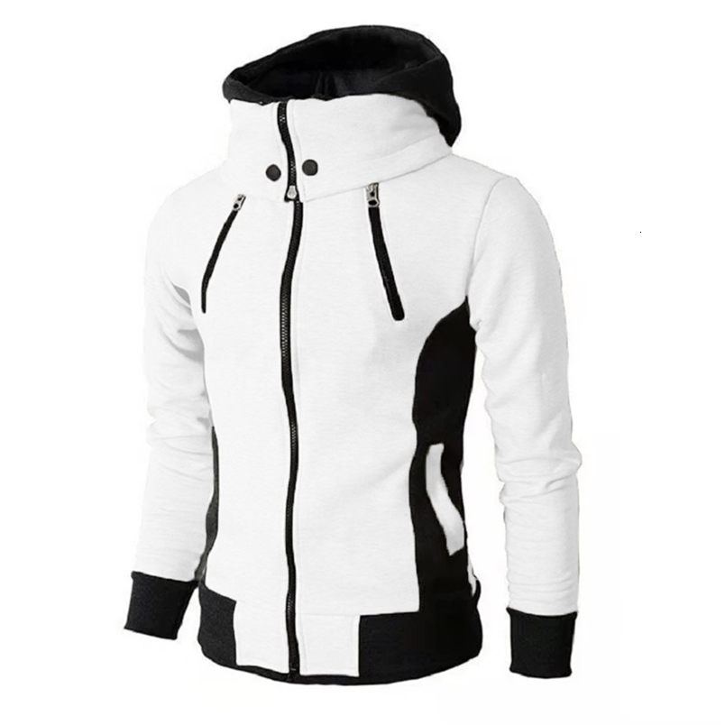 Zipper Men Jackets Autumn Winter Casual Fleece Coats Bomber Jacket Scarf Collar Fashion Hooded Male Outwear Slim Fit Hoody250828