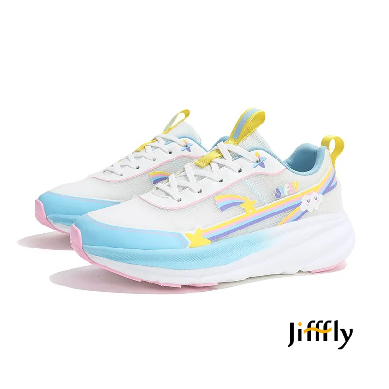 Jifffly Women's Running Shoes, Sport Athletic Sneakers with Breathable Mesh Upper, Genuine Leather Lining, Cushioned Rubber Insole, Lace-Up Low-Top