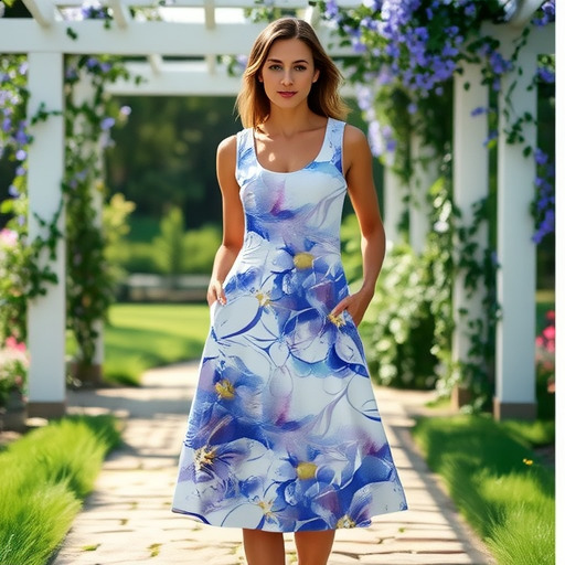 Longue jupe de soleil femme imprimé robe midi 2024 sans manches à manches à volants à volants à volants bouton de soleil décontracté jupe de sole