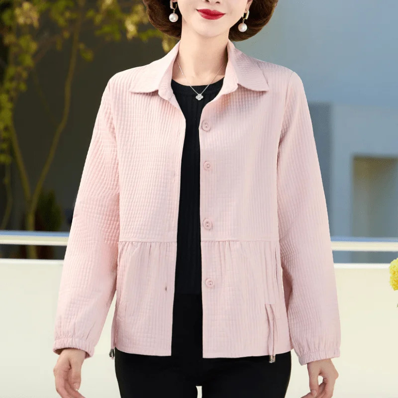 Womens Autumn Fashion Light and Casual Longsleeved Jacket Versatile Fashionable Top Jacket 250828
