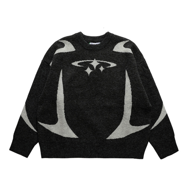 BIG PROMOTION Y2K retro sweater in autumn and winter Y2K star pattern sweater winter Harajuku sweater unisex aesthetic clothes 250828