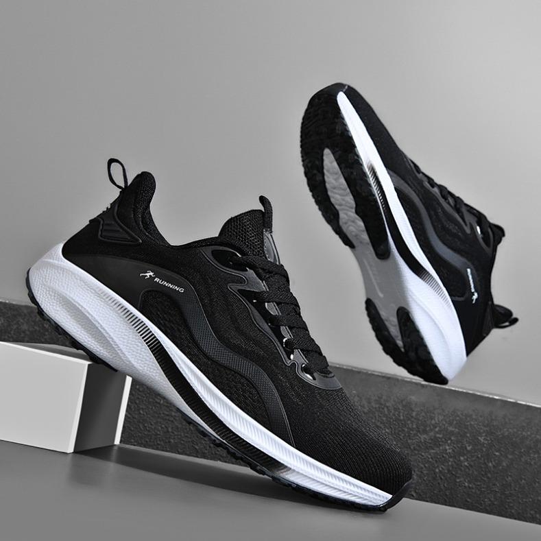 Sports and leisure shoes breathable lightweight versatile new anti slip running mesh sports shoes summer super soft men's shoes trendy shoes Z
