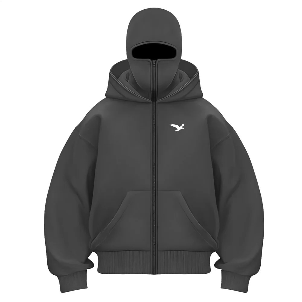 Long Sleeve Zipper Multi Pocket Loose Street 2025 Wear Mens Hoodie Fashion Casual Sports Hoodie Retro Harajuku 250828